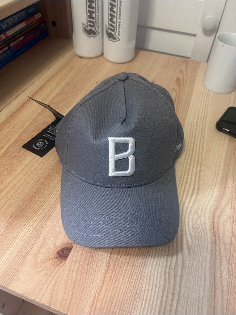 New Bunx Golf Hat Cool Grey “B” Logo Adjustable One Size Fits Most